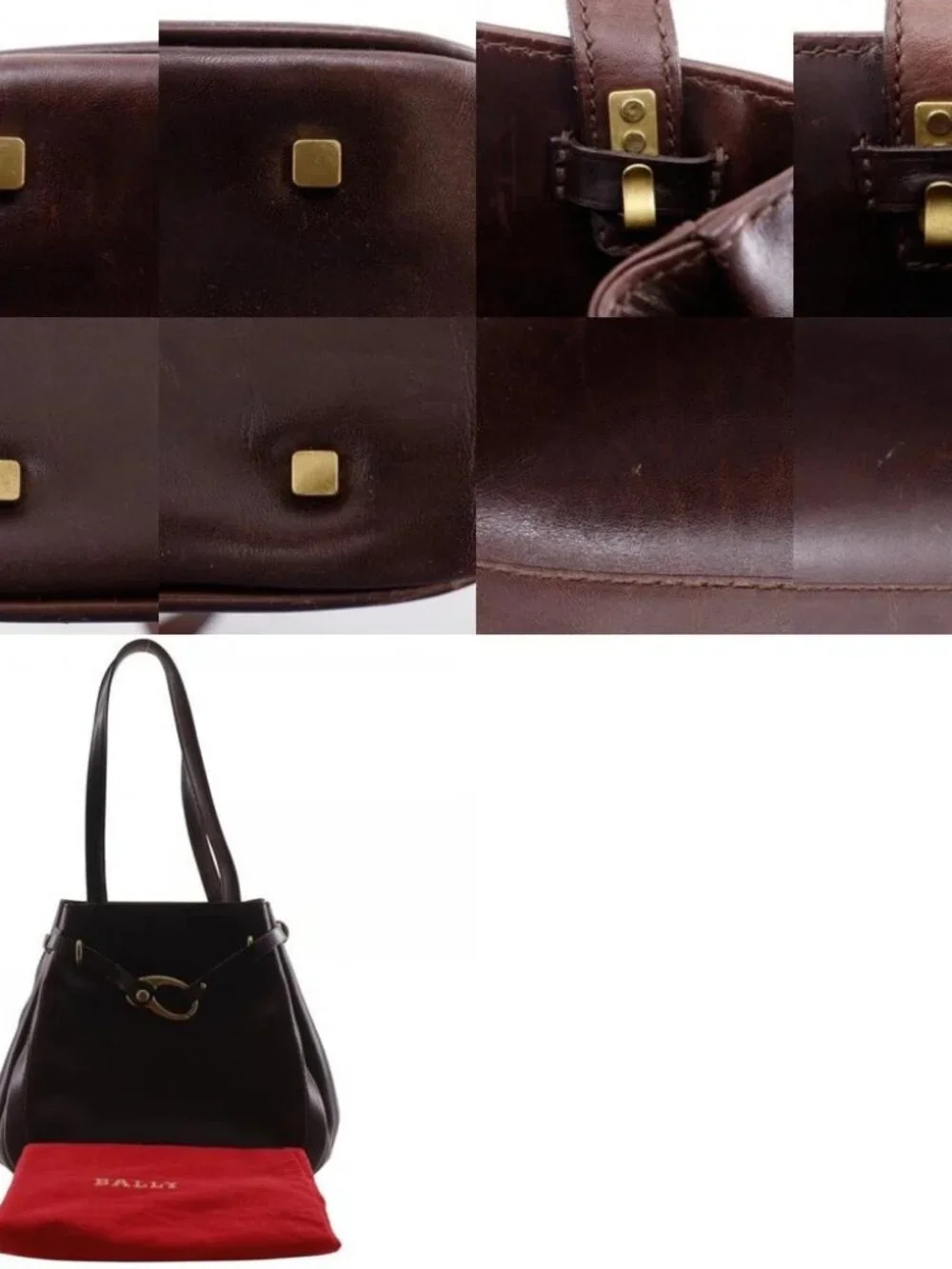 BALLY Tote Bag Brown leather Women - Picture 12 of 12